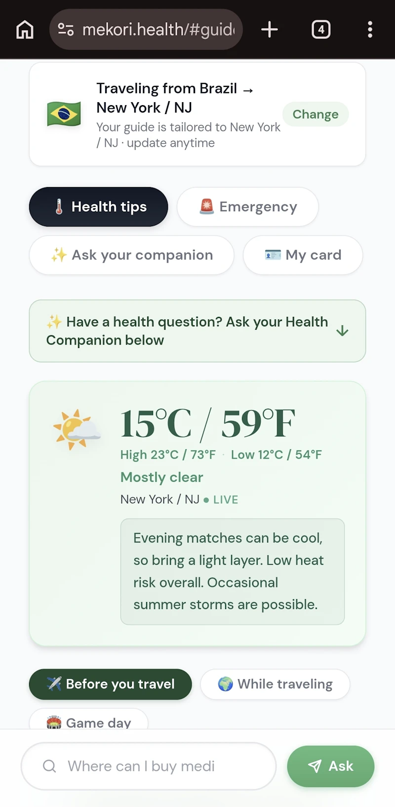 Mekori—Companion for World Cup Travelers screenshot 2
