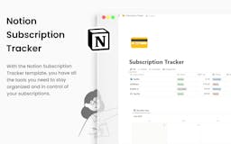 Notion Ultimate Subscription Tracker media 1