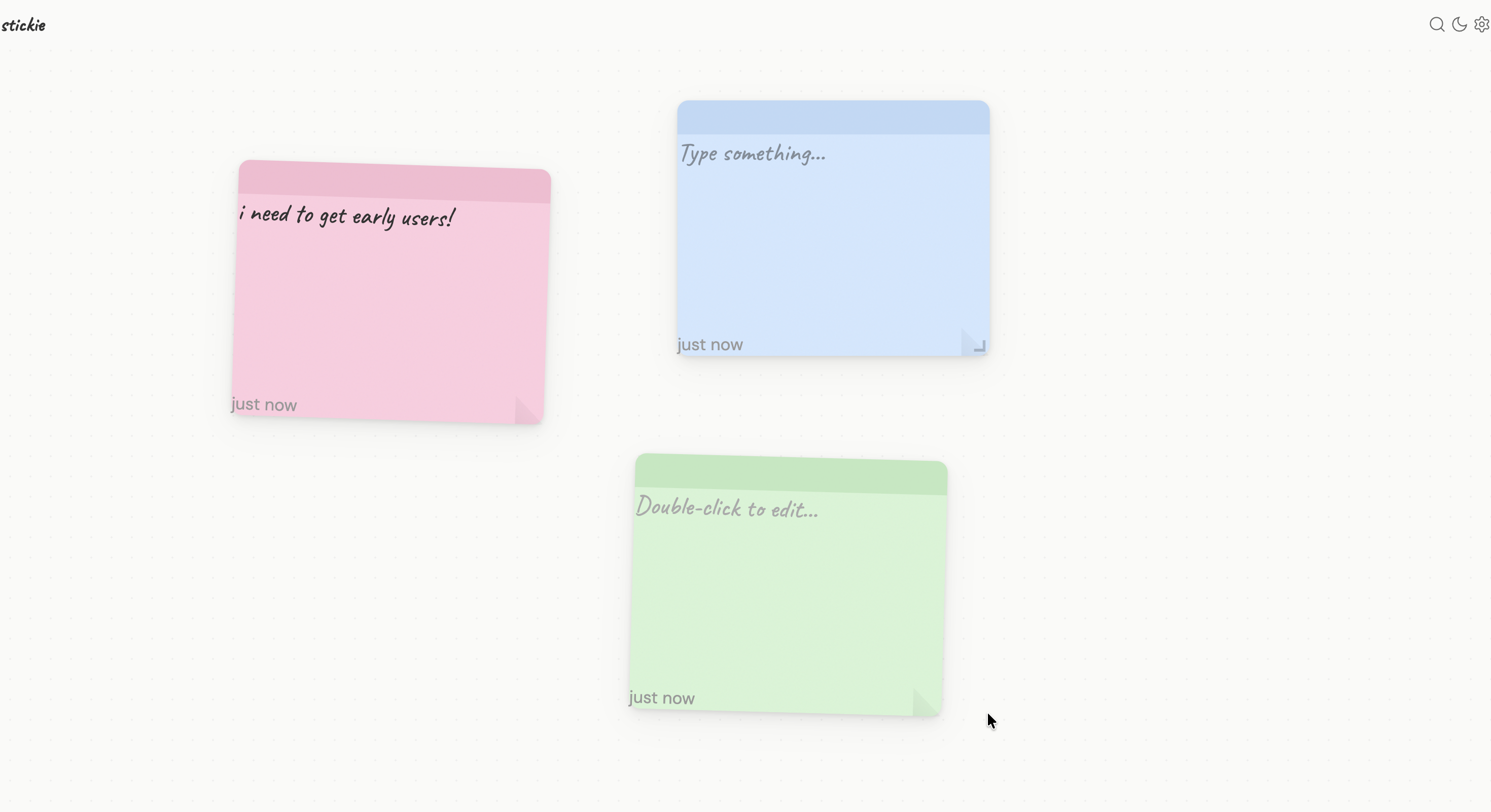 stickie.net — the fastest notes app gallery image