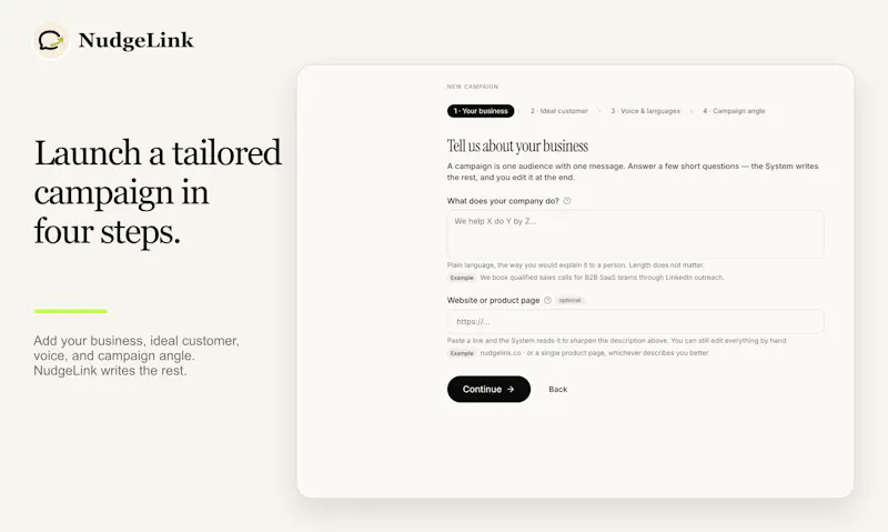NudgeLink screenshot 2