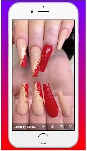 Coffin Acrylic Nails~Gel Nails gallery image
