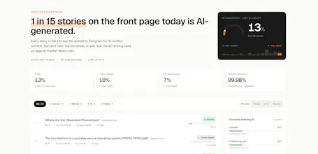 Hacker News AI Detector gallery image