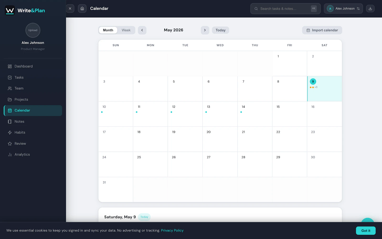 Write&Plan  screenshot 4