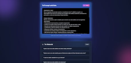 Crea Los Mejores Prompt en Segundos gallery image