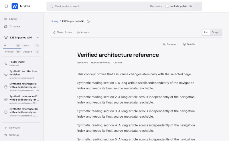 AirWiki screenshot 1