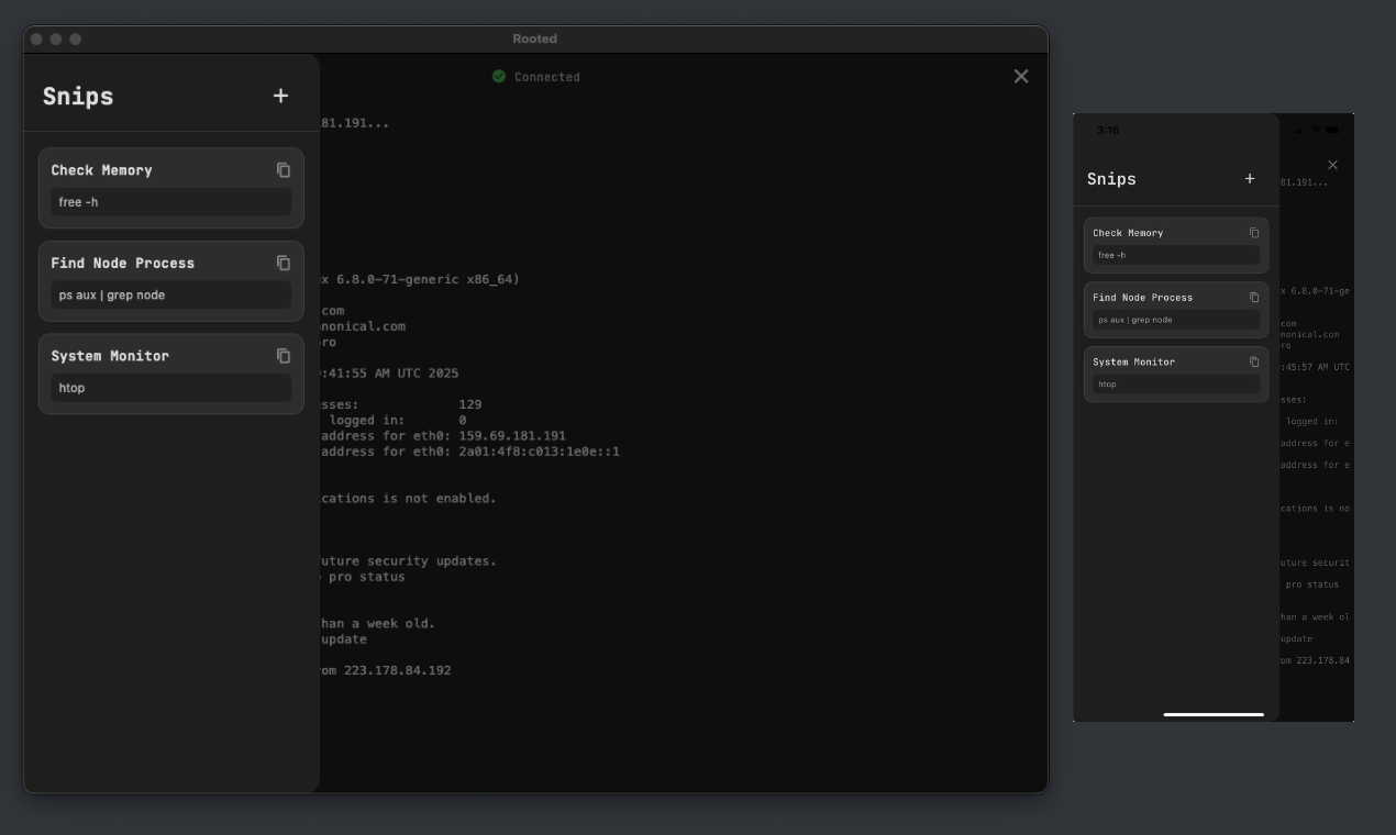 Rooted - Screenshot 3 showing product features and functionality