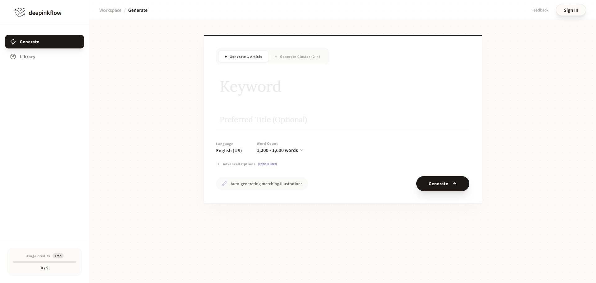 DeepInkFlow - Screenshot 4 showing product features and functionality