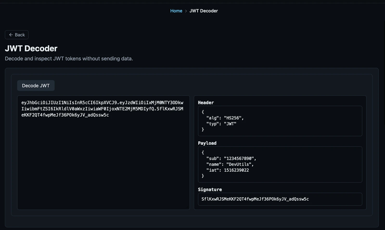 DevUtils screenshot 3