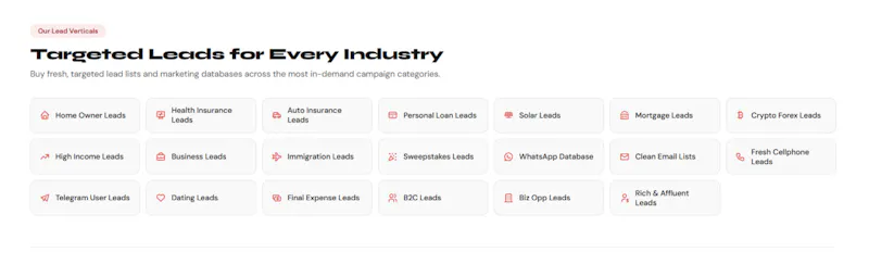 Buy Targeted Leads & Databases screenshot 3