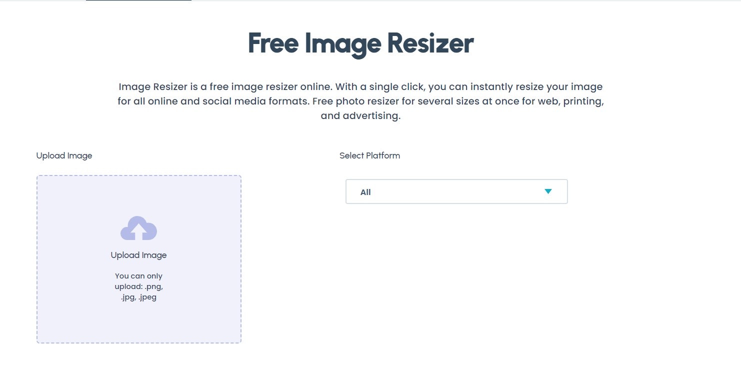 Resizer รูปภาพฟรี - ปรับขนาดภาพในคลิกเดียวสำหรับแพลตฟอร์มโซเชียลมีเดียทั้งหมด media 3