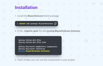 BlazorOcticons gallery image
