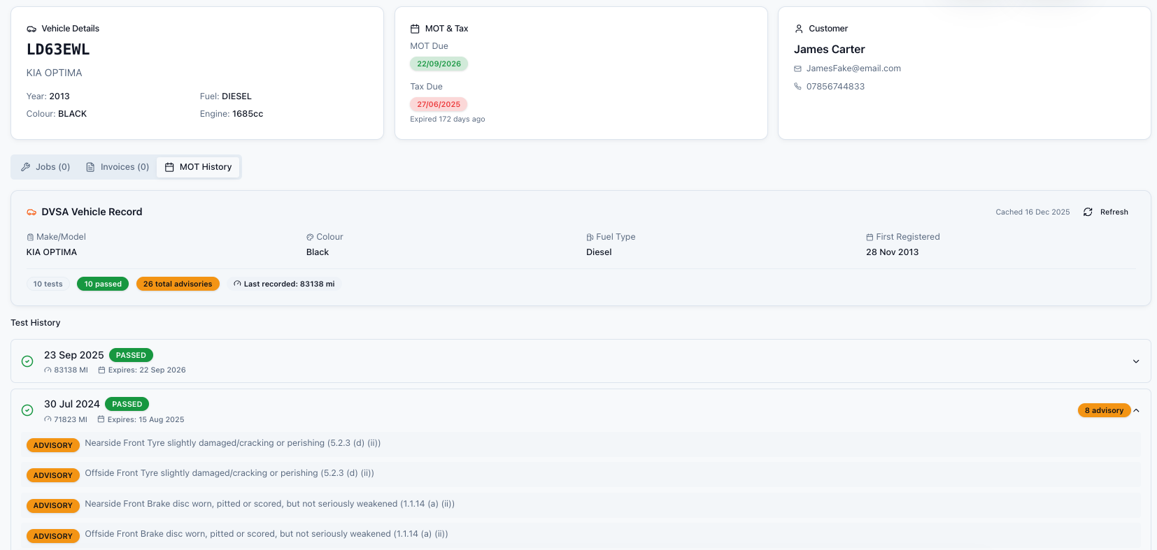 MechMate - Main product screenshot demonstrating key features and user interface