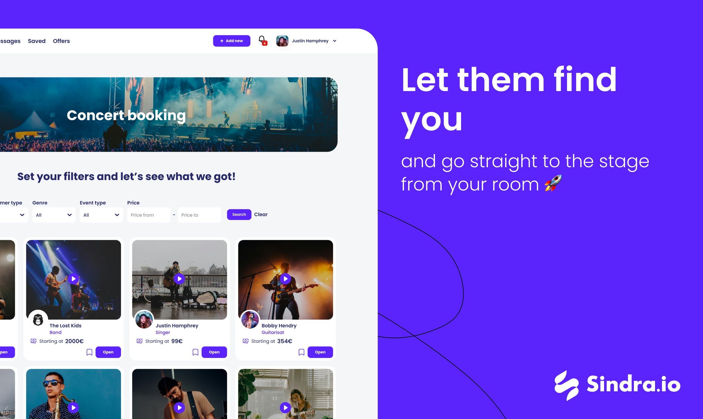 Sindra.io - Sindra ist der Marktplatz der Musiker Medien 6