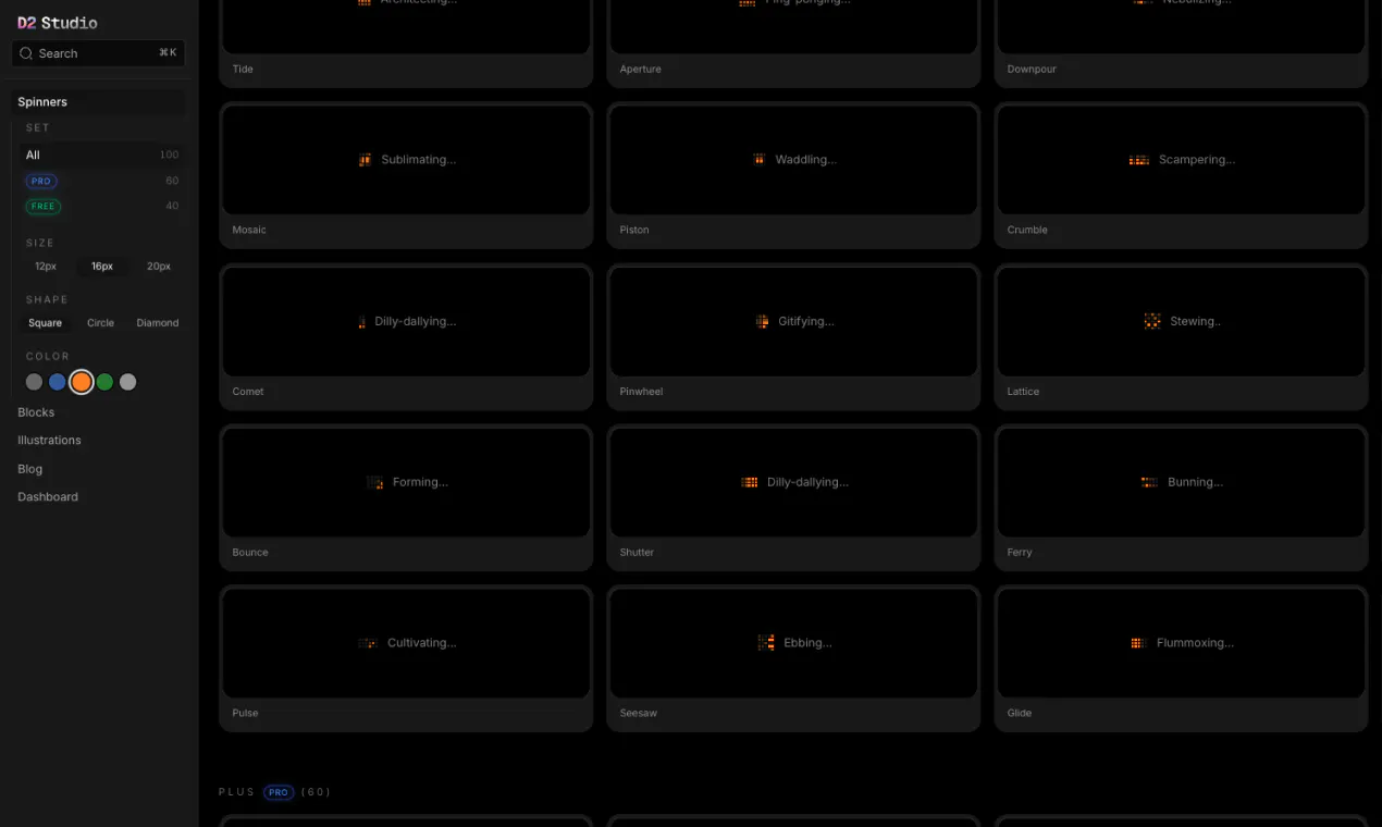 D2Studio UI Library gallery image