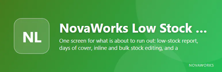 Low Stock Report for WooCommerce gallery image