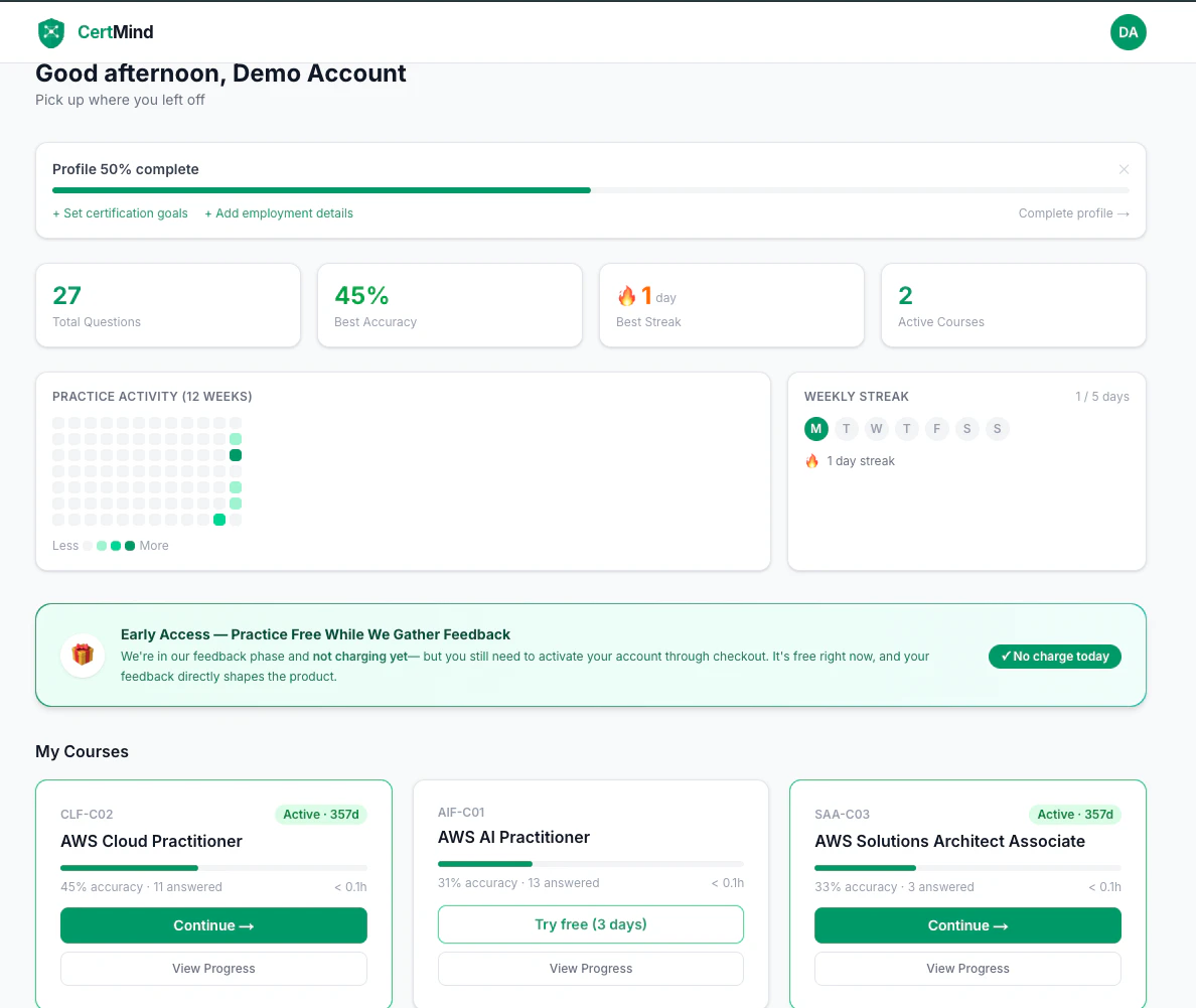 CertMind 대표 미리보기