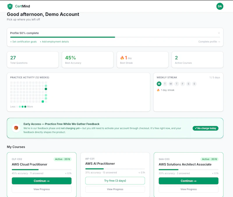 CertMind screenshot 1