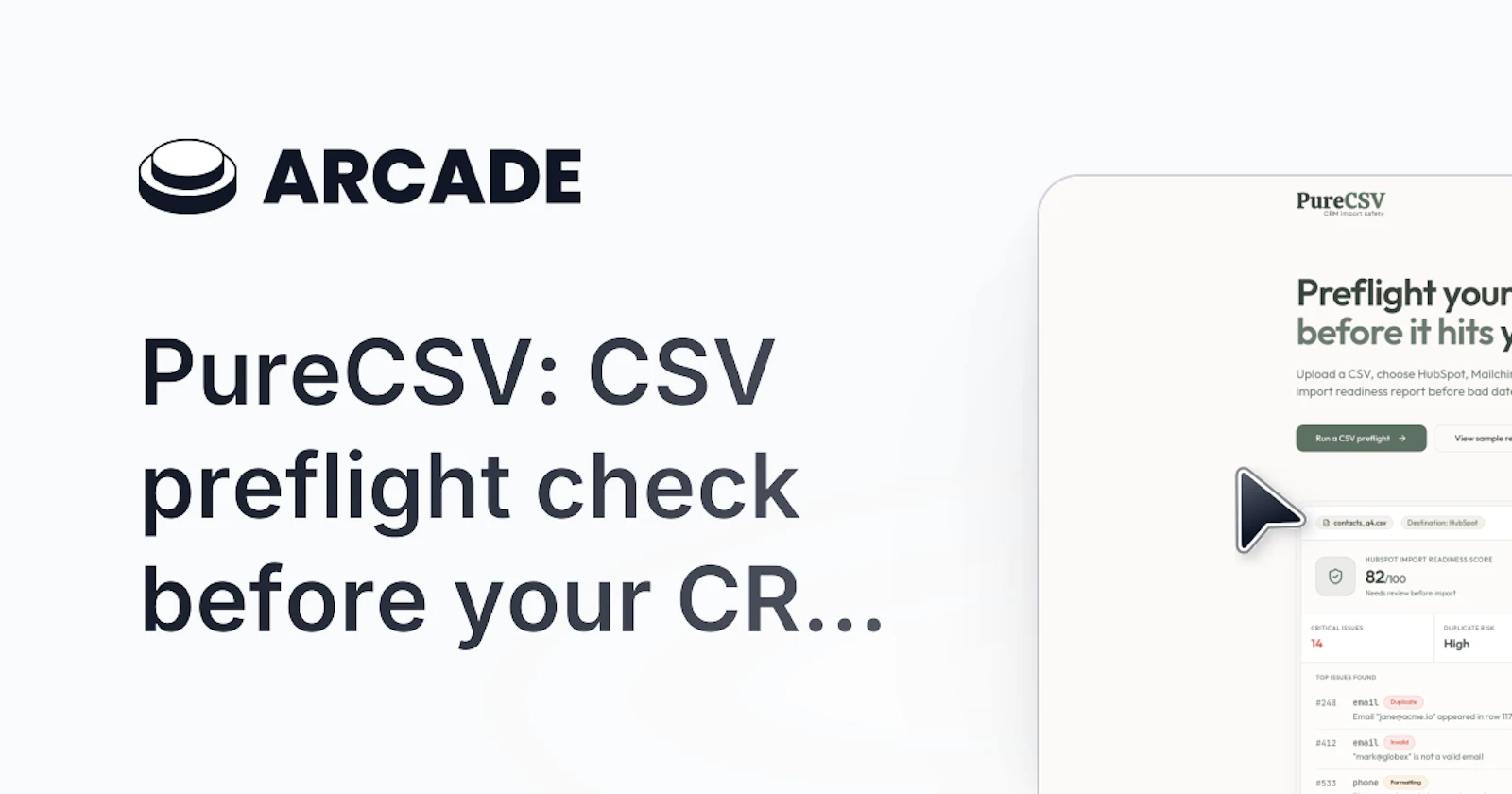 PureCSV screenshot 2