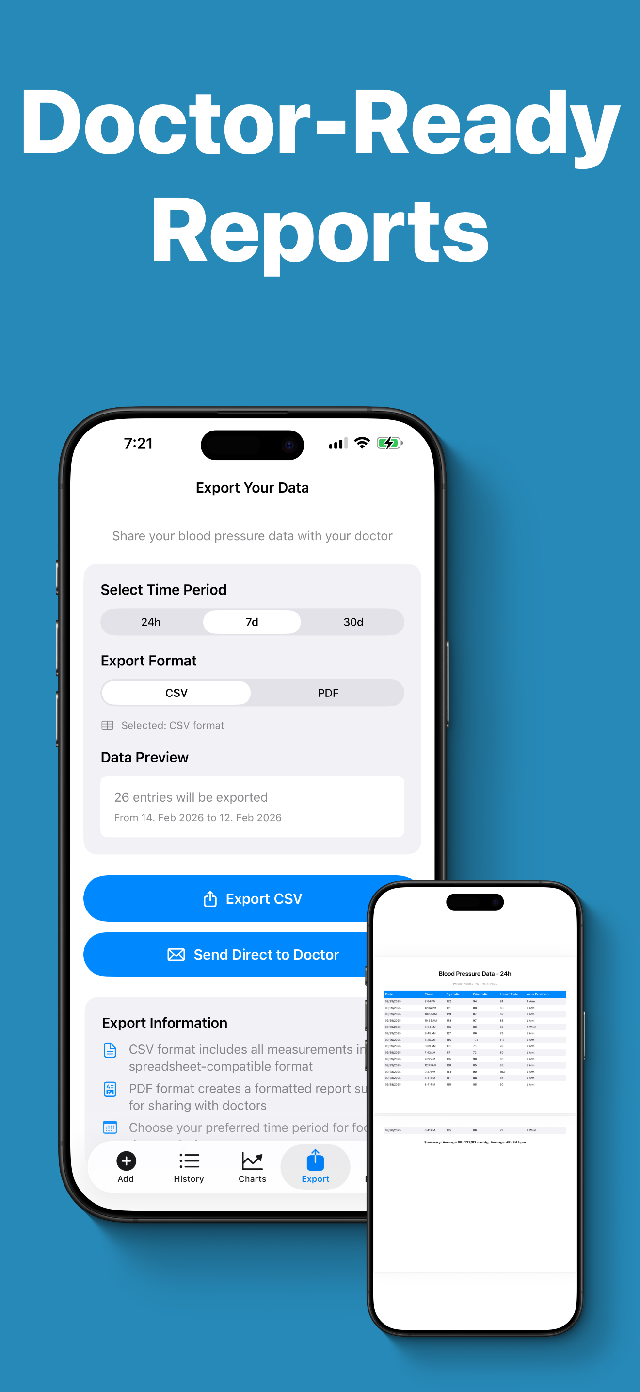Beat It! Blood Pressure Log App gallery image