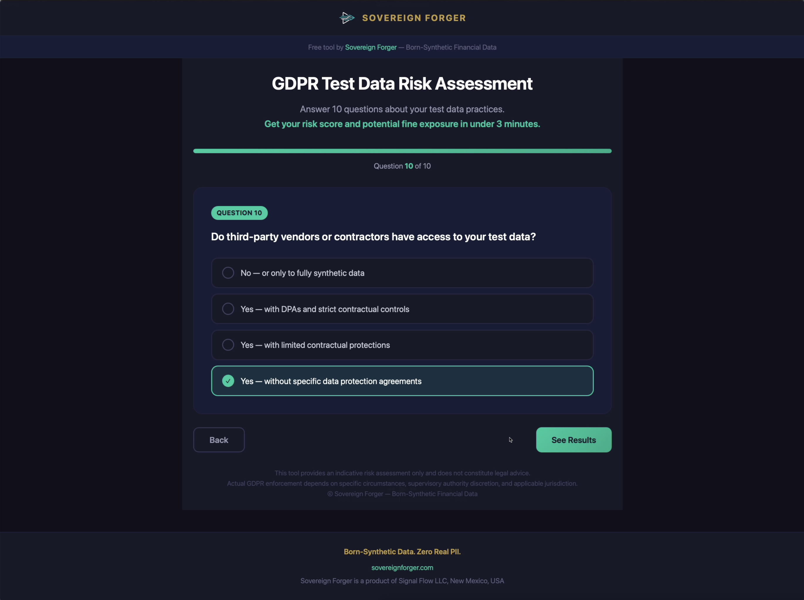 GDPR Test Data Risk Assessment gallery image