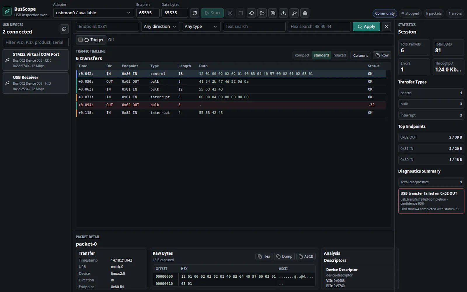 Bus Scope screenshot 2