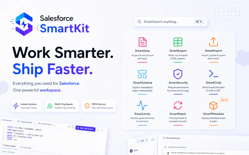 Salesforce SmartKit screenshot 1