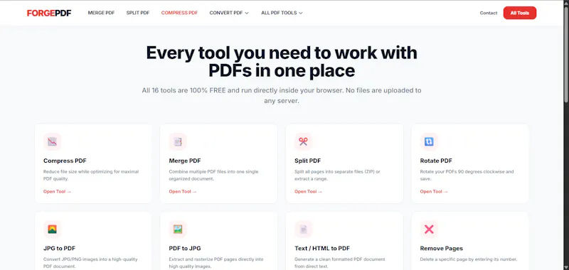 ForgePDF screenshot 1