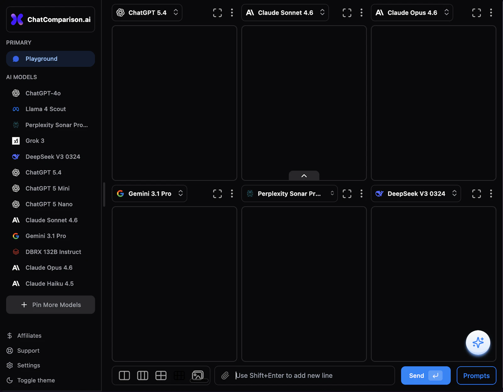 ChatComparison screenshot 2