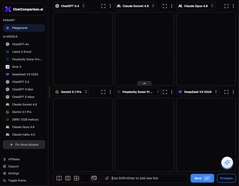 ChatComparison screenshot 2
