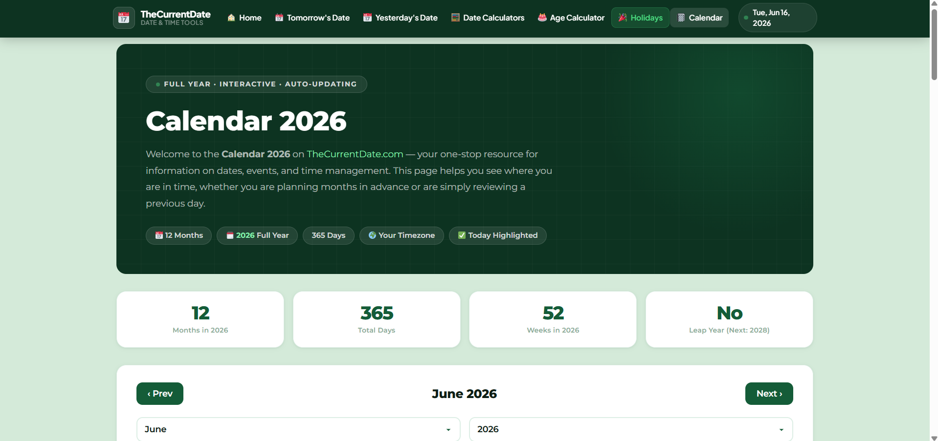 The Current Date gallery image