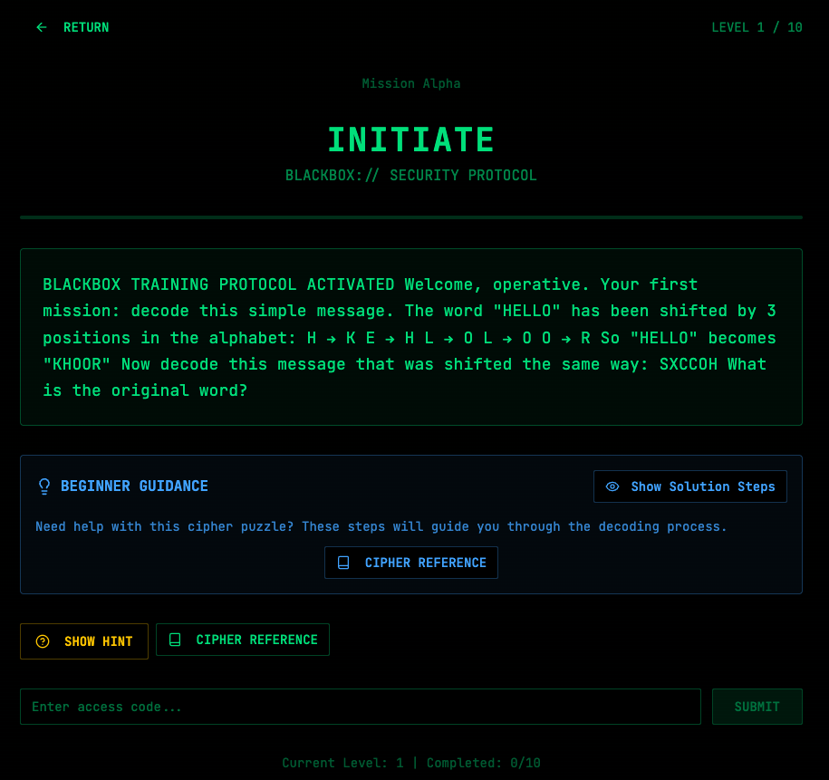 BLACKBOX - Screenshot 5 showing product features and functionality