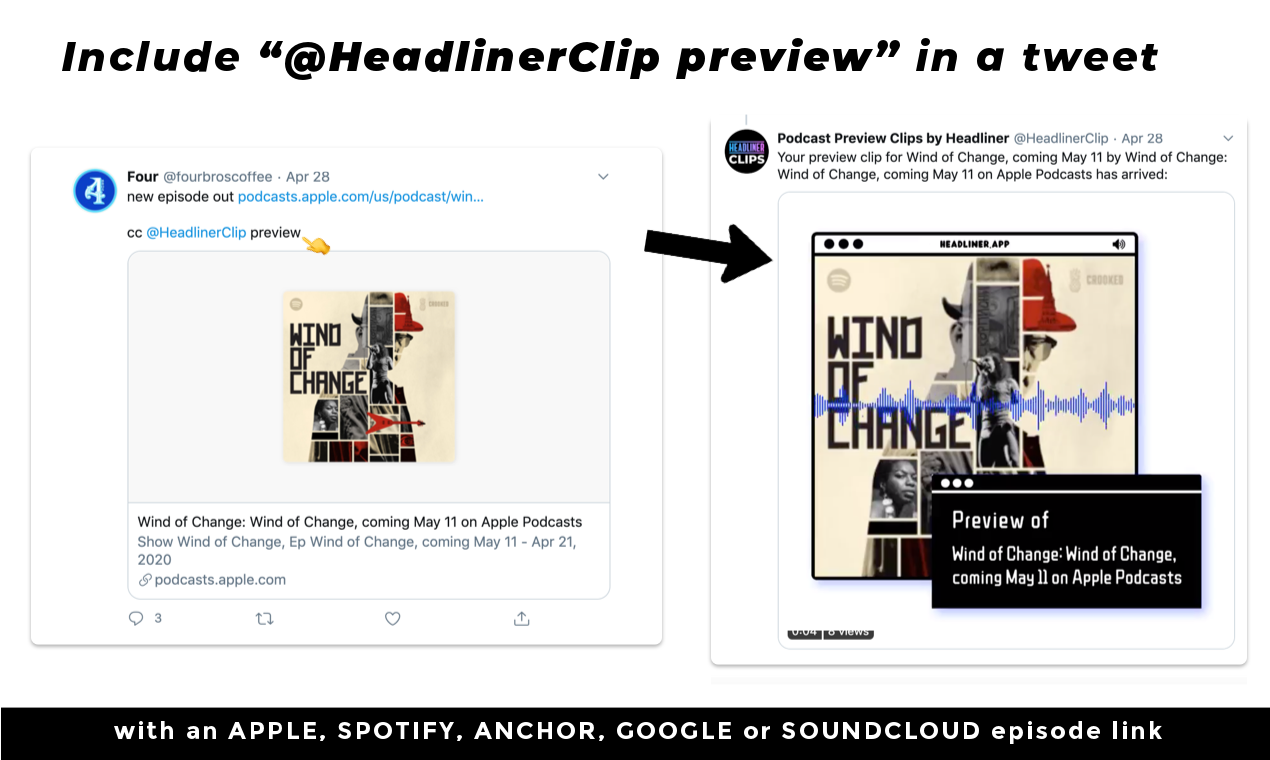 Podcast Preview Bot by Headliner gallery image