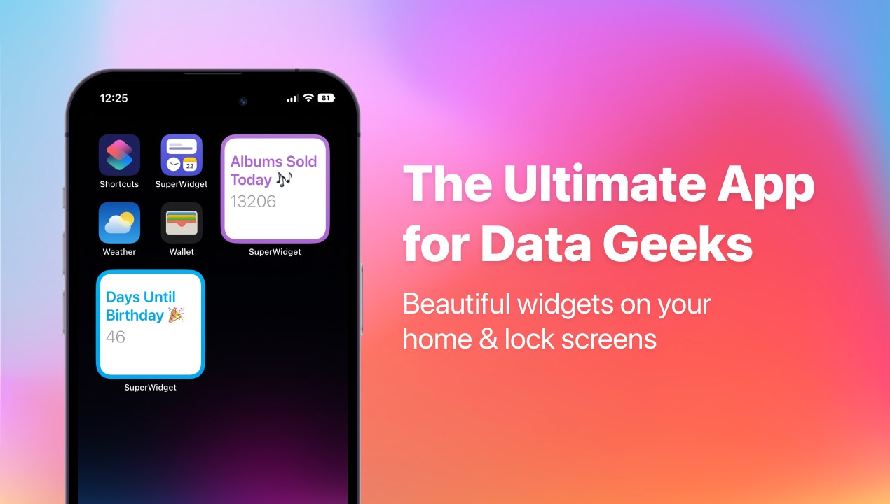Media Superwidget - Alat No-Code Untuk Membuat Widget Skrin Rumah & Kunci iOS 2