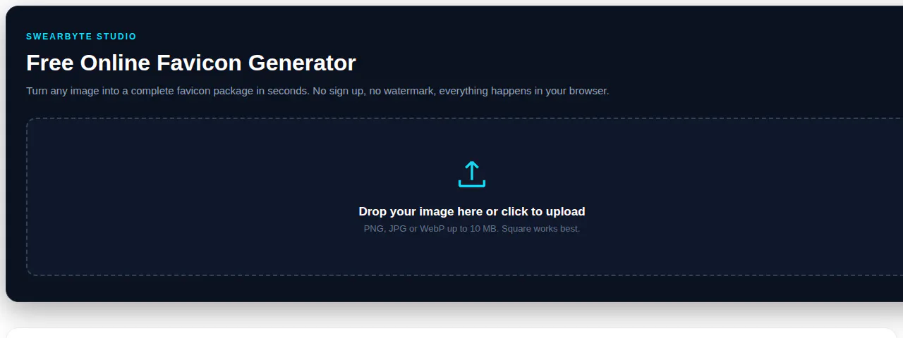 SwearByte Favicon Generator gallery image