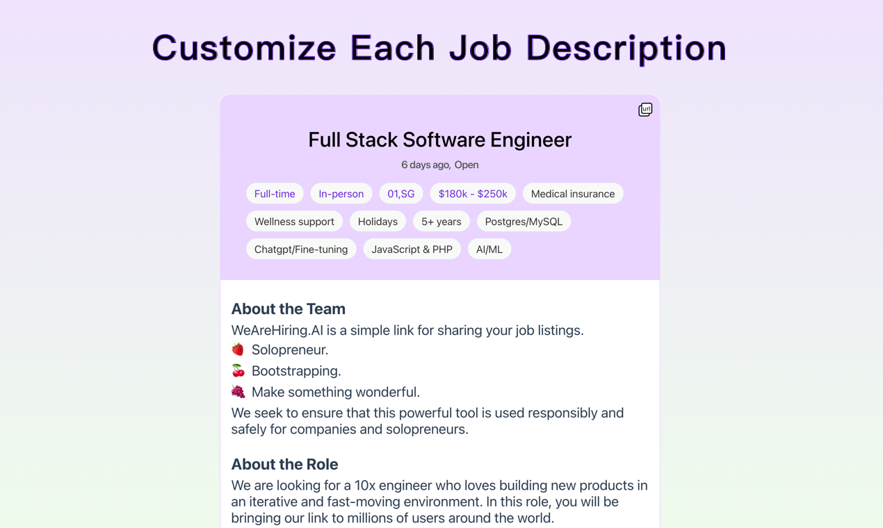 WeAreHiring.AI media 2