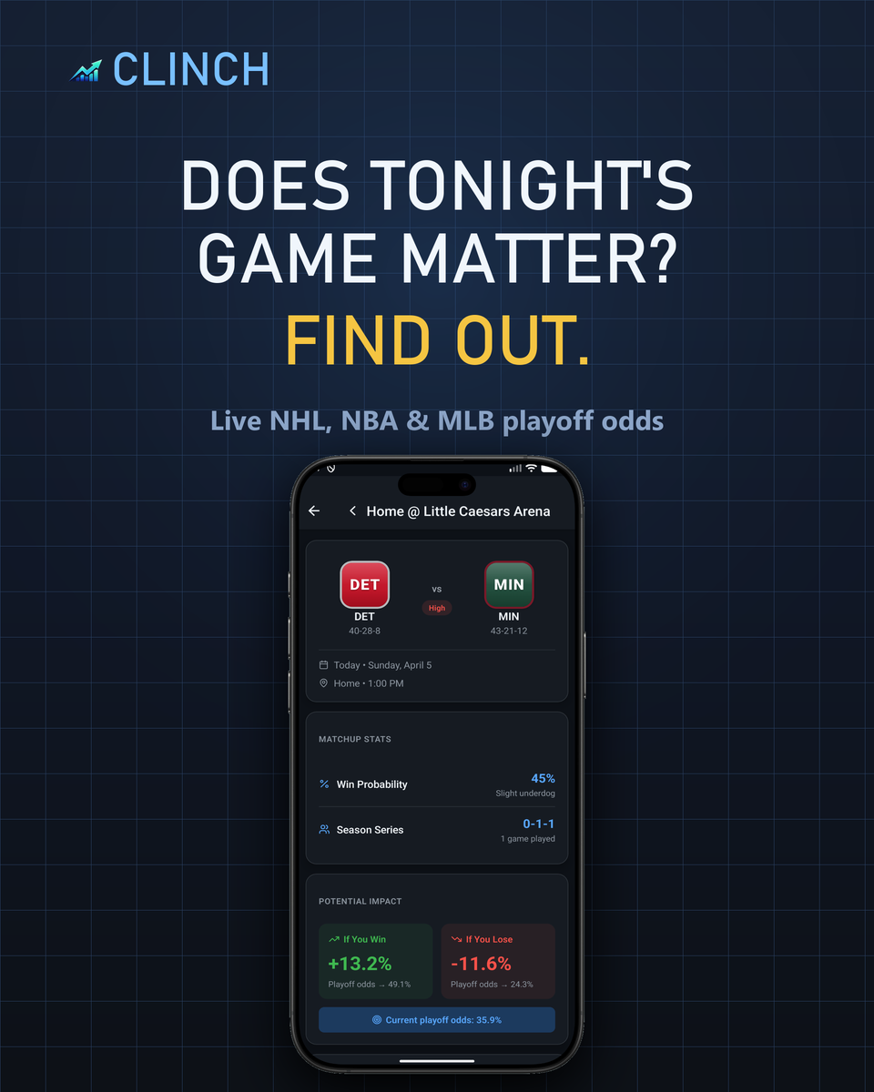 Clinch: Playoff Odds Tracker gallery image