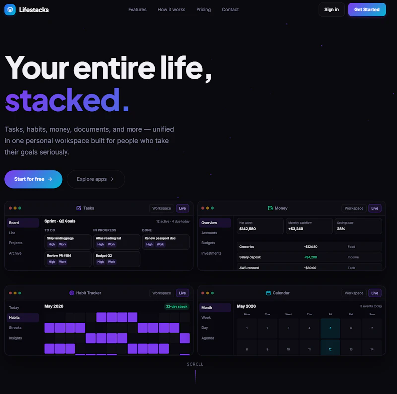 Lifestack screenshot 1