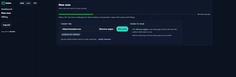 SiteBlob screenshot 2