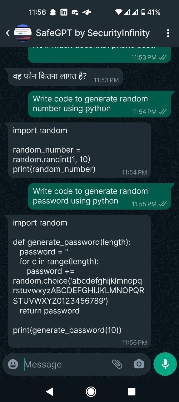SAVEGPT door SecurityInfinity AI media 2