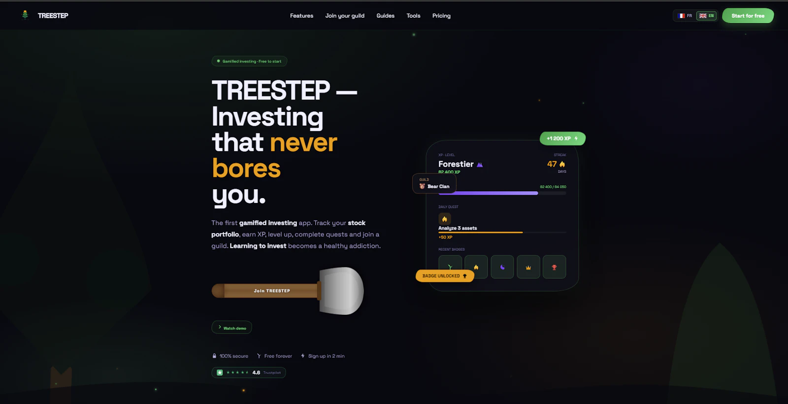 TREESTEP screenshot 1