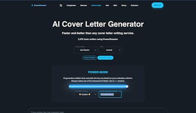 PowerDreamer AI Cover Letter Generator gallery image