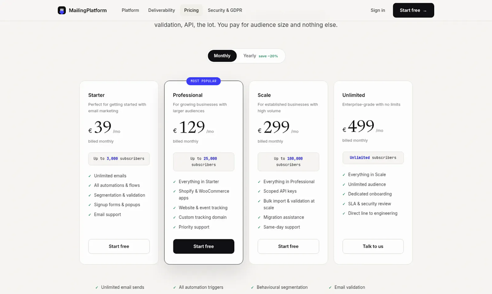MailingPlatform screenshot 5