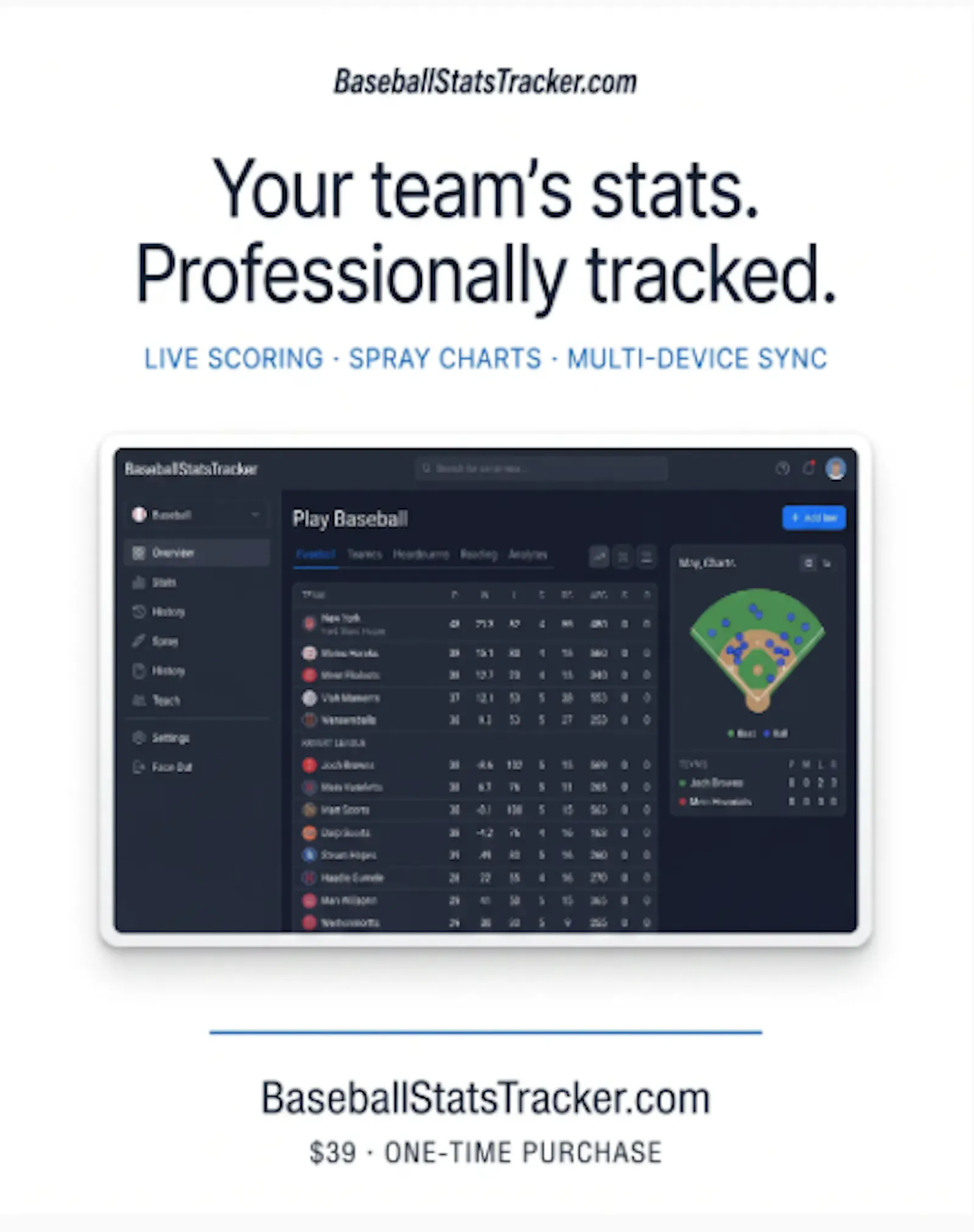 Baseball Stats Tracker screenshot 6