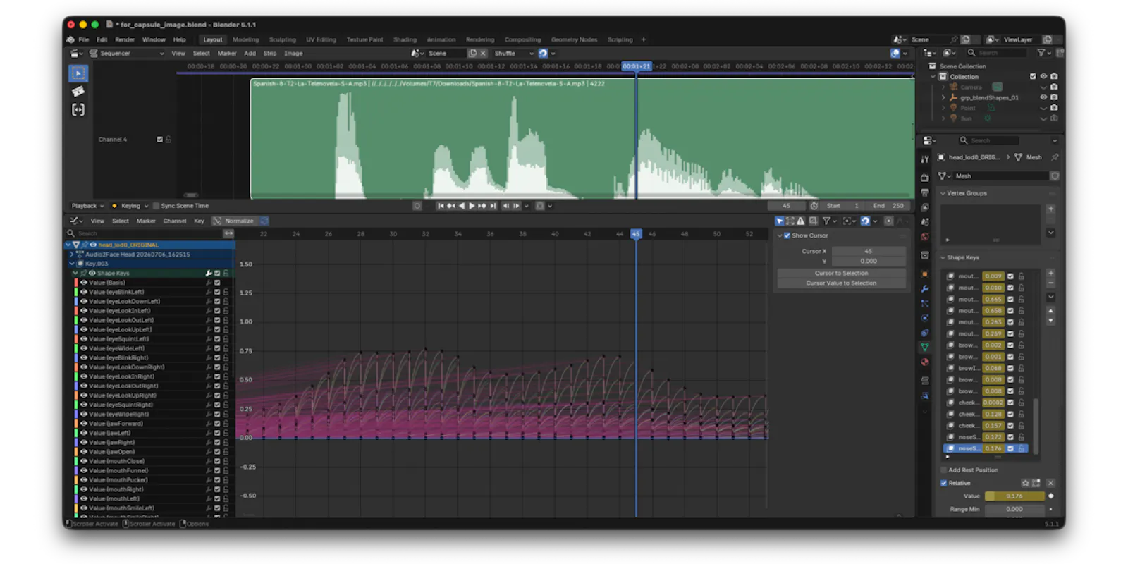 Audio Lip Sync Pro for Blender screenshot 6