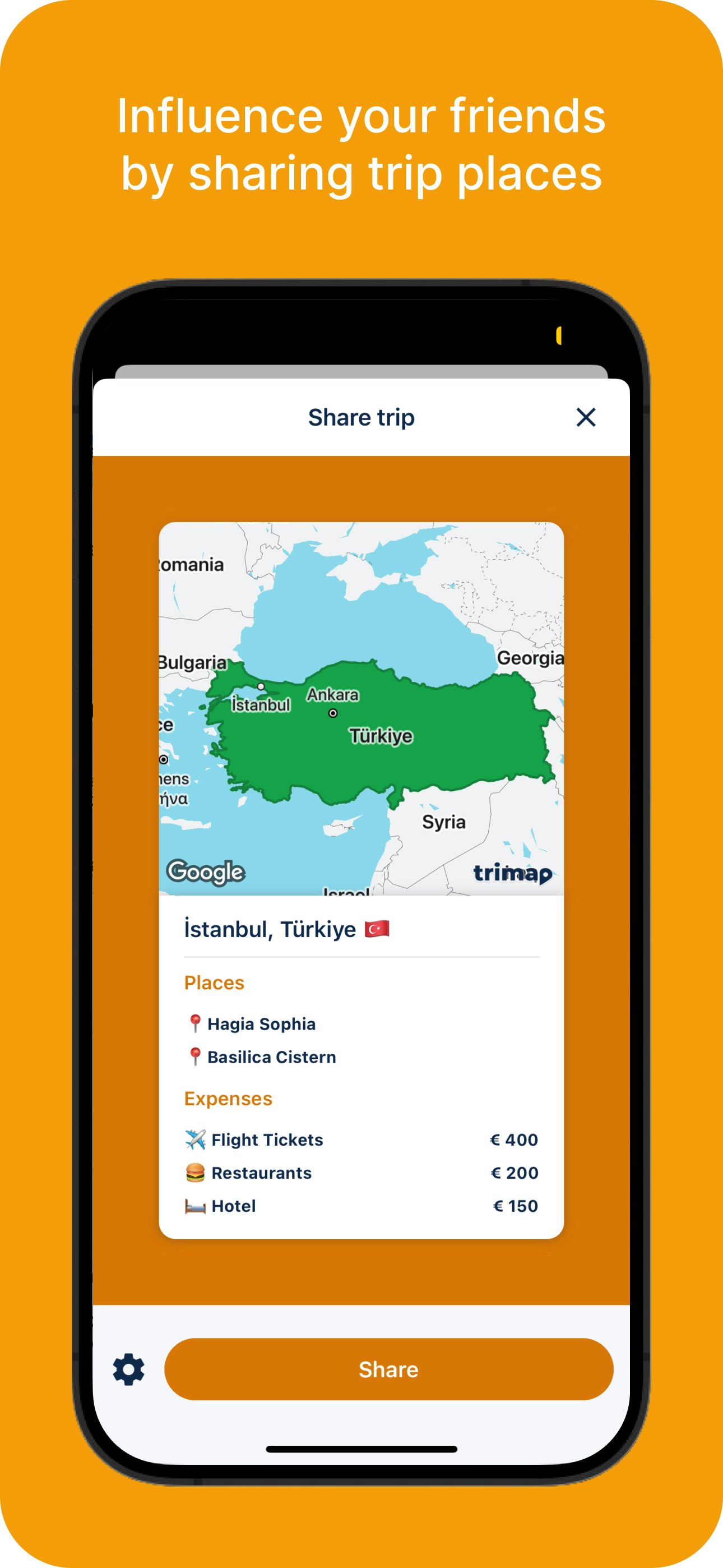 Trimap - I tuoi viaggi sulla mappa del mondo media 7