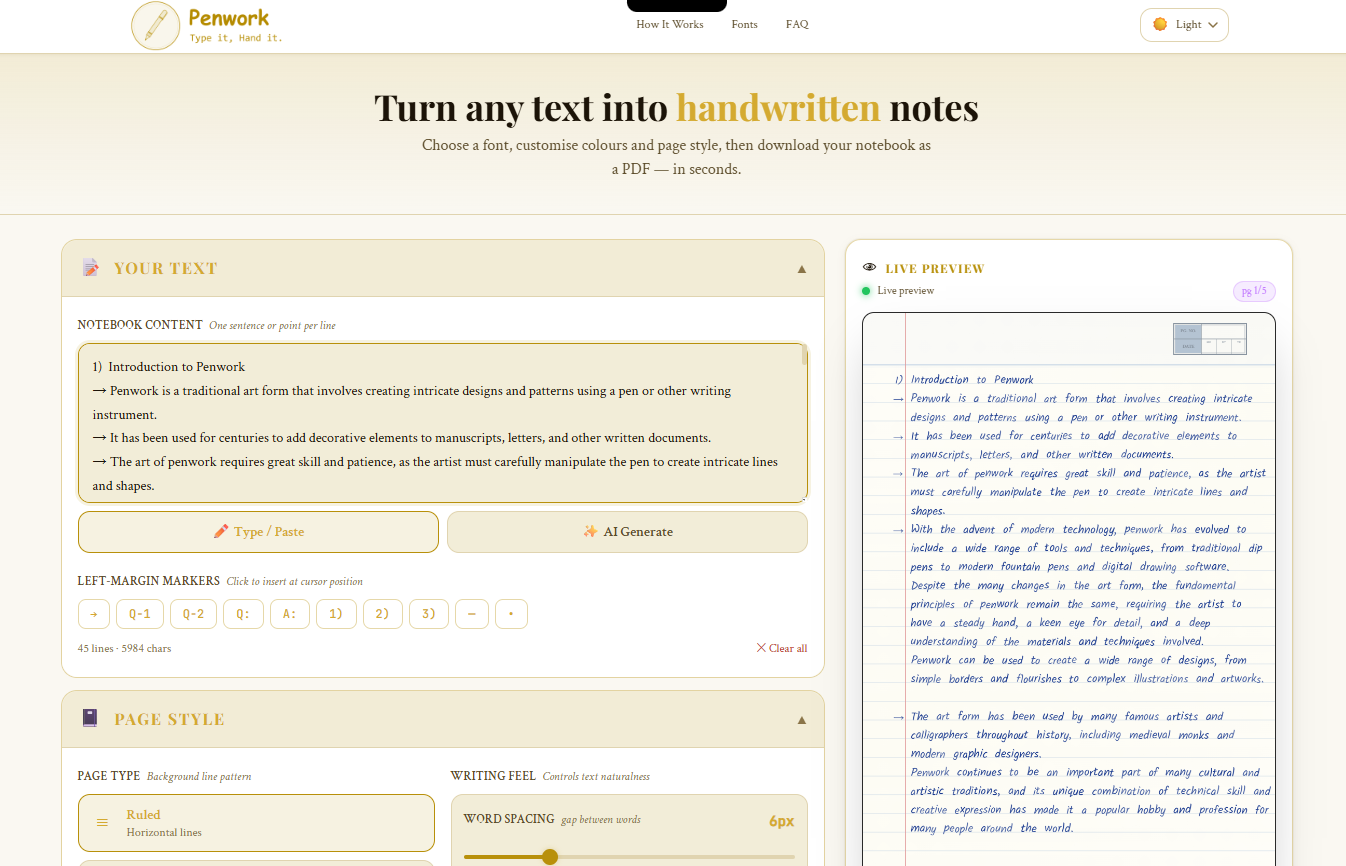 Penwork gallery image