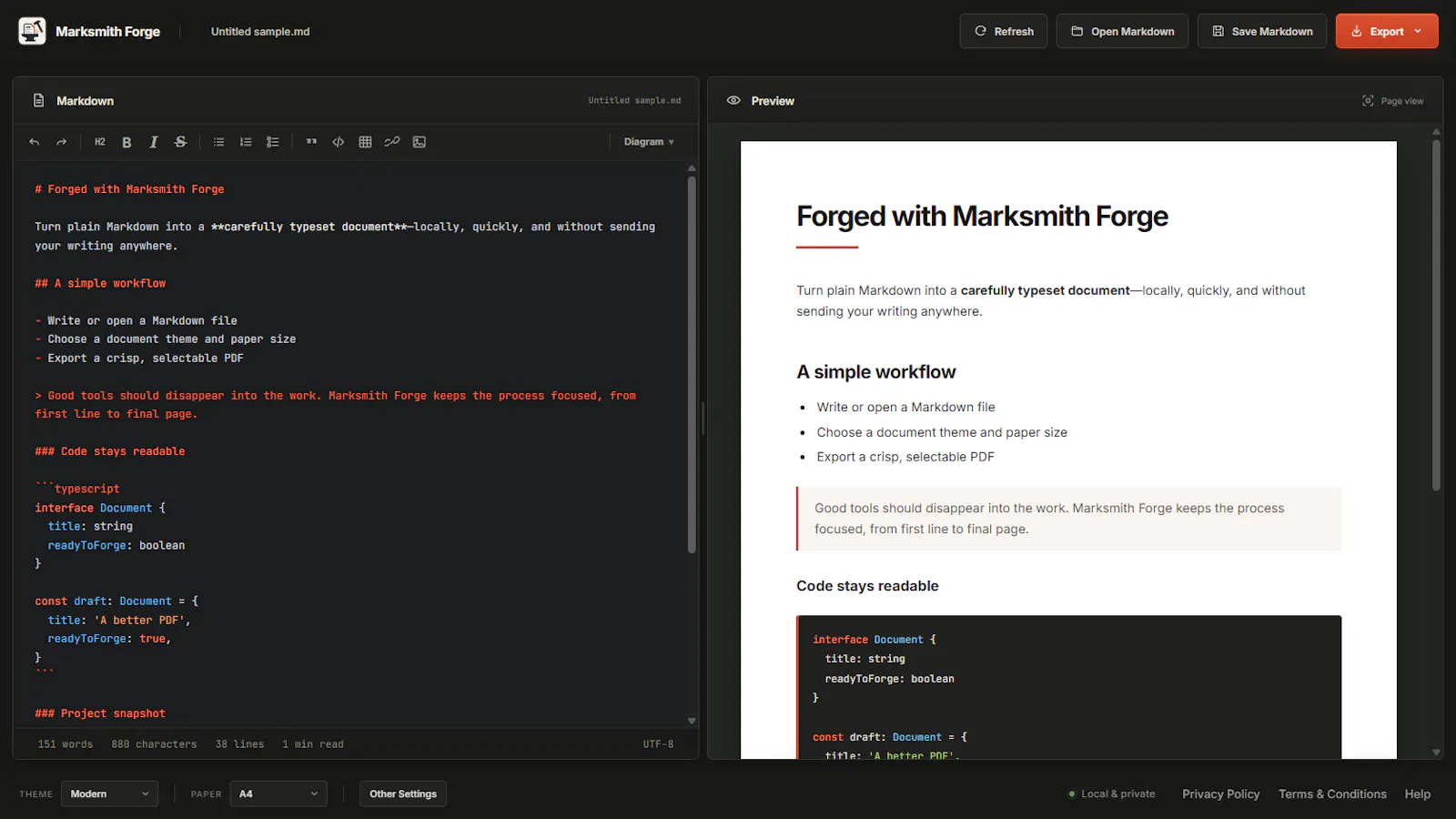 Marksmith Forge screenshot 2