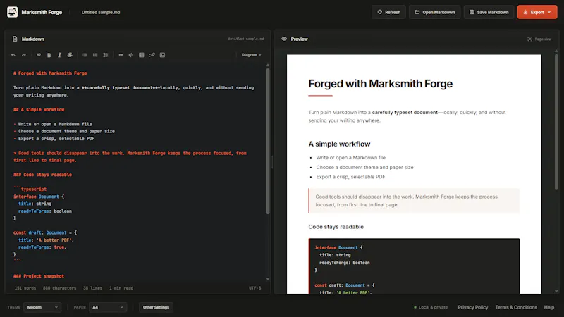 Marksmith Forge screenshot 2