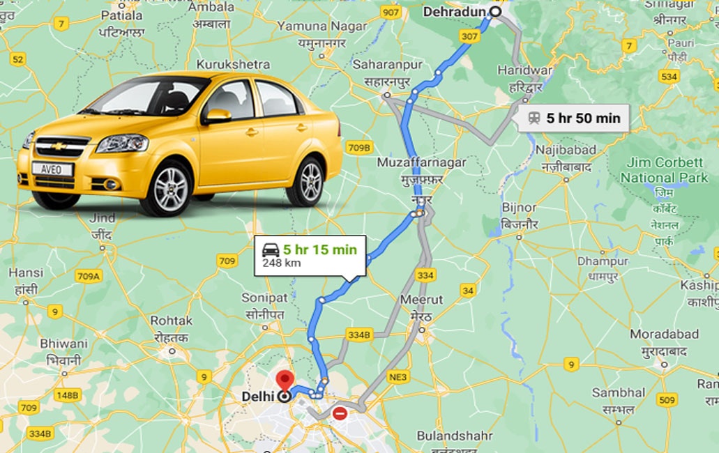 Dehradun Delhi Taxi