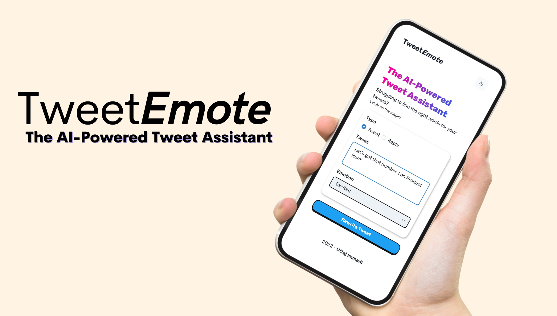 TweetEmote - Product Information, Latest Updates, and Reviews 2023 |  Product Hunt